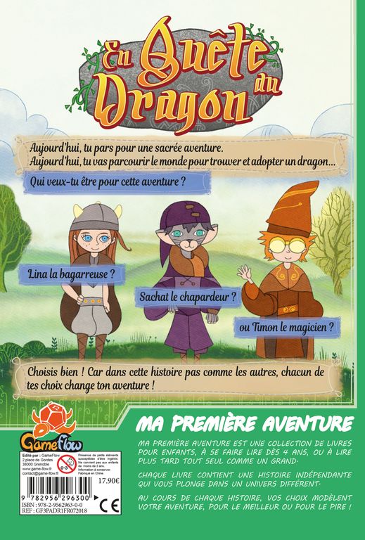 Acheter MA 1ERE AVENTURE : EN QUETE DU DRAGON à Albi - Chats Pitres