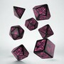 SET DE 7 DES - APPEL DE CTHULHU - NOIR/MAGENTA - Boîte