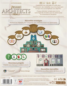 7 WONDERS ARCHITECT - MEDALS