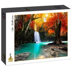 PUZZLE (1500 PIECES) - CASCADE DANS LA FORET