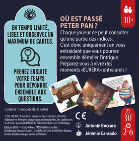 ENQUETE EXPRESS : DANS L'OMBRE DE PETER PAN - Arrière