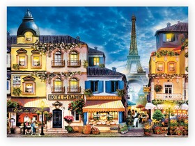 PUZZLE BOIS (1000 PIECES) - FRENCH ALLEY - Autre visuel