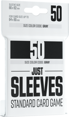 PROTEGE-CARTE 63*88 (50) - JUST SLEEVES - NOIR