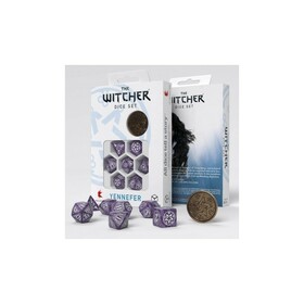 SET DE 7 DES - THE WITCHER - YENNEFER LILAS ET GROSEILLES