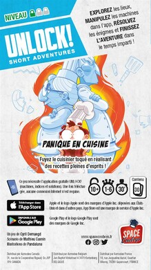 UNLOCK ! SHORT ADVENTURES : PANIQUE EN CUISINE - Arrière