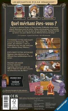 VILLAINOUS : PLUS GRANDS PLUS MECHANTS - Arrière